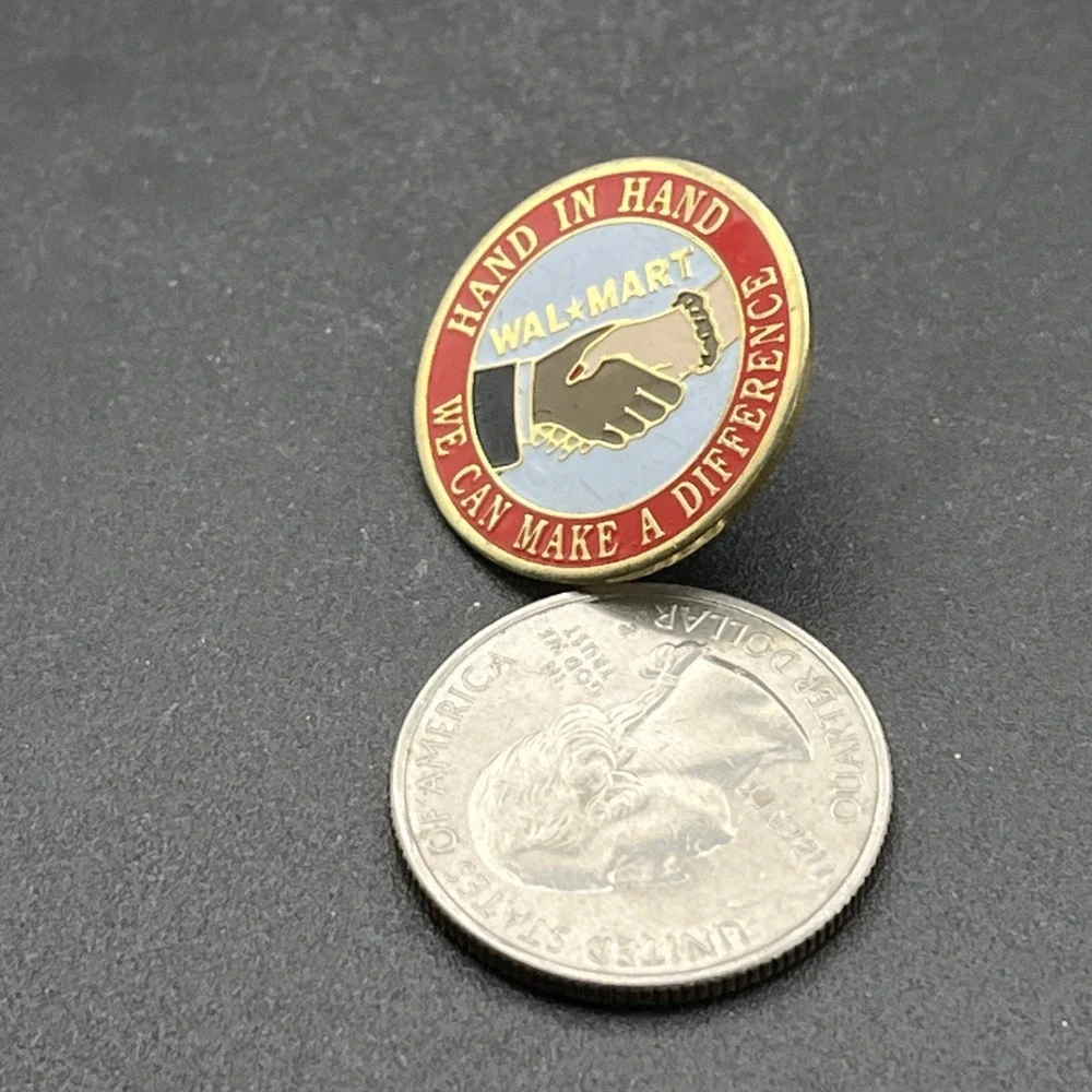 Walmart Hand In Hand We Can‎ Make A Difference Lapel Hat Pin